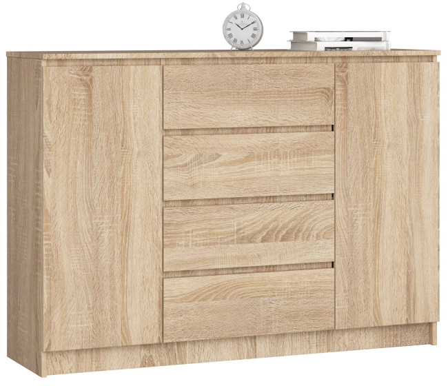 Komoda K140 2D 4SZ CLP dub sonoma
