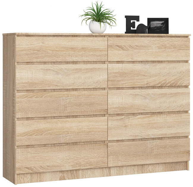 Komoda K160 10SZ CLP dub sonoma