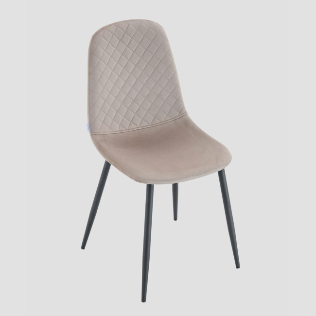 Jedálenská stolička NOIR zamatová béžová 743870