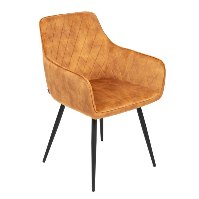 Jedálenská stolička SATORI zamatová horčicová 894461