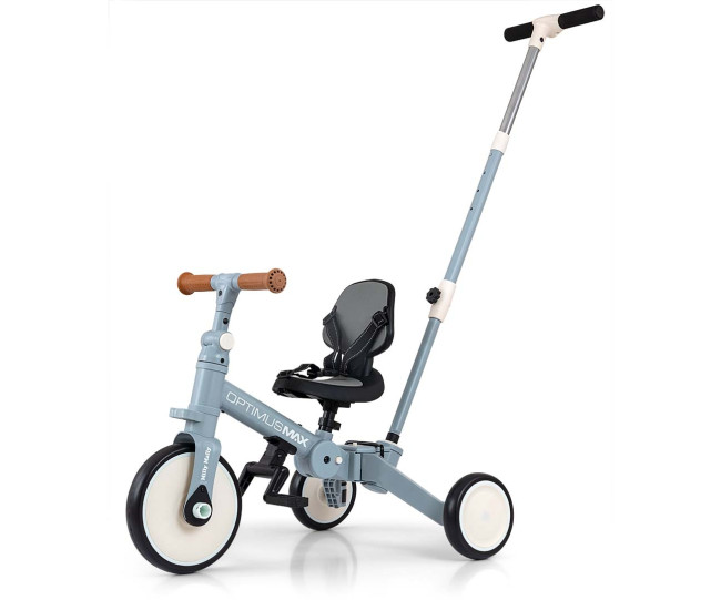 Detská trojkolka Optimus Max 5v1 denim Detská trojkolka Optimus Max 5v1 denim