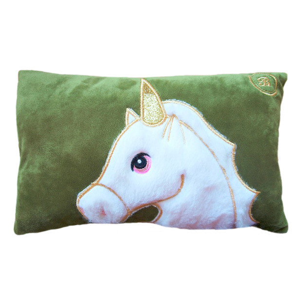 Plyšový vankúšik Beatrice zelený 13448