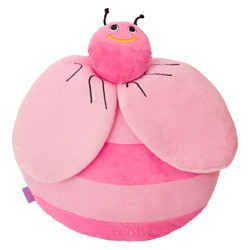 Plyšový vankúšik VČIELKA ružový 10971