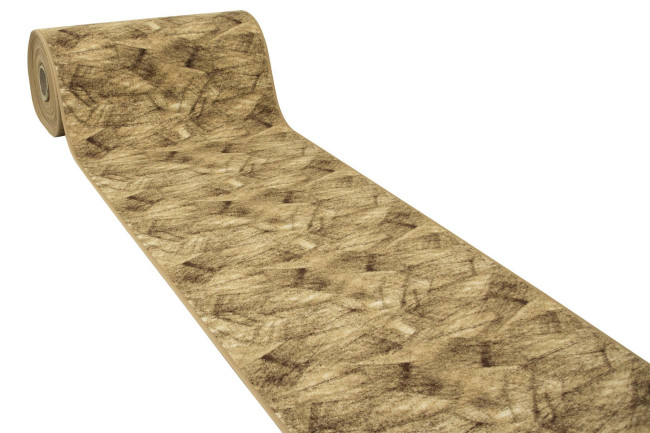 Protišmykový behúň Brush 17 - hnedý / béž