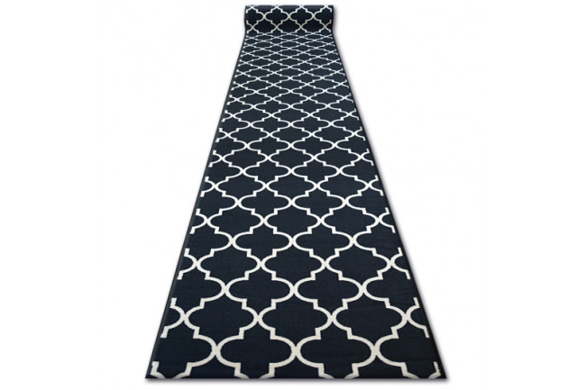 Protišmykový behúň Maroko čierny TRELLIS 30350