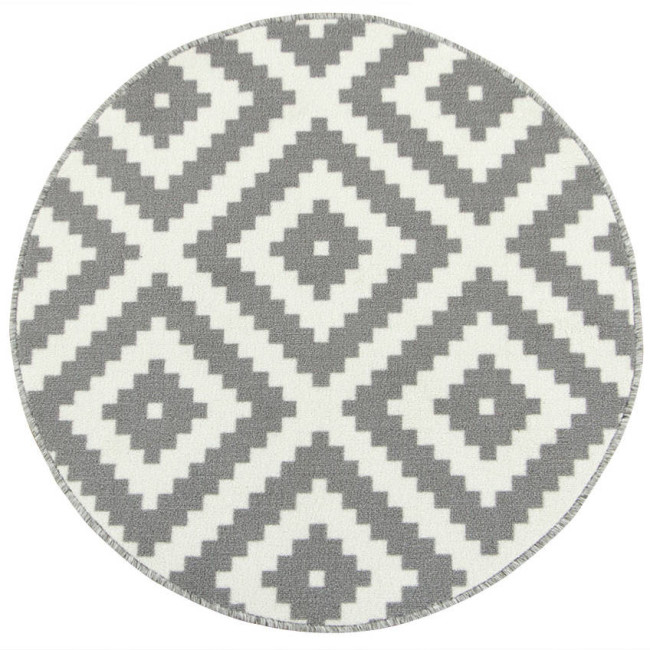 Protišmykový koberec Romby 19 sivý