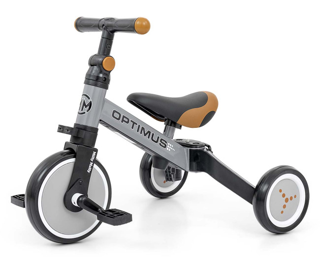 Odrážadlo 3v1 Optimus sivé