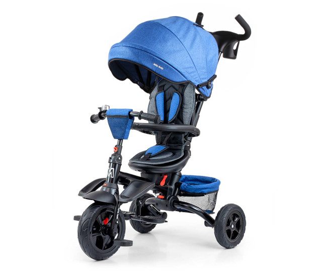 Detská trojkolka Stanley Rubber modrá
