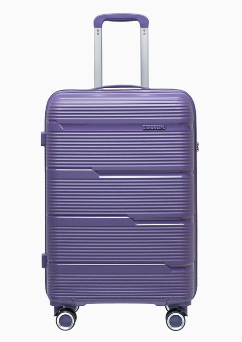 Stredný fialový kufor Casablanca