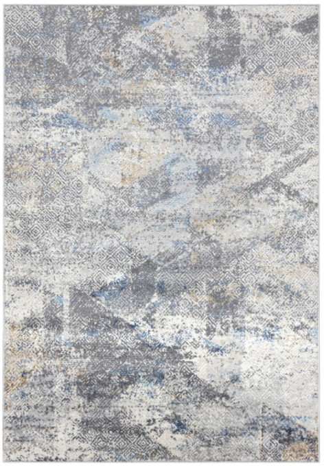 Koberec PORTLAND G500B HIL - biely, modrý