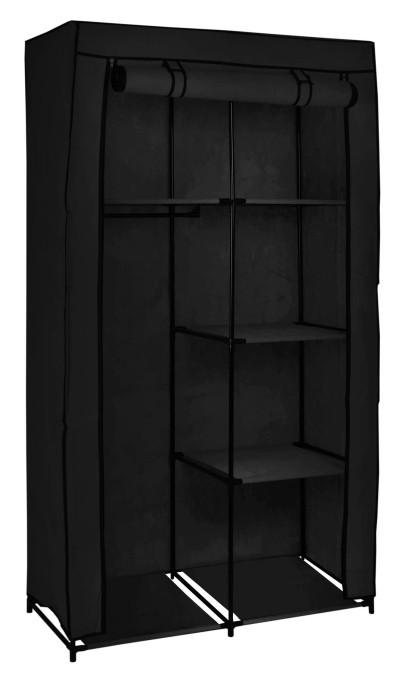 Šatníková skriňa MIRA čierna