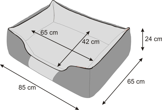 Pelech COMFORT XL tmavosivý ekolen