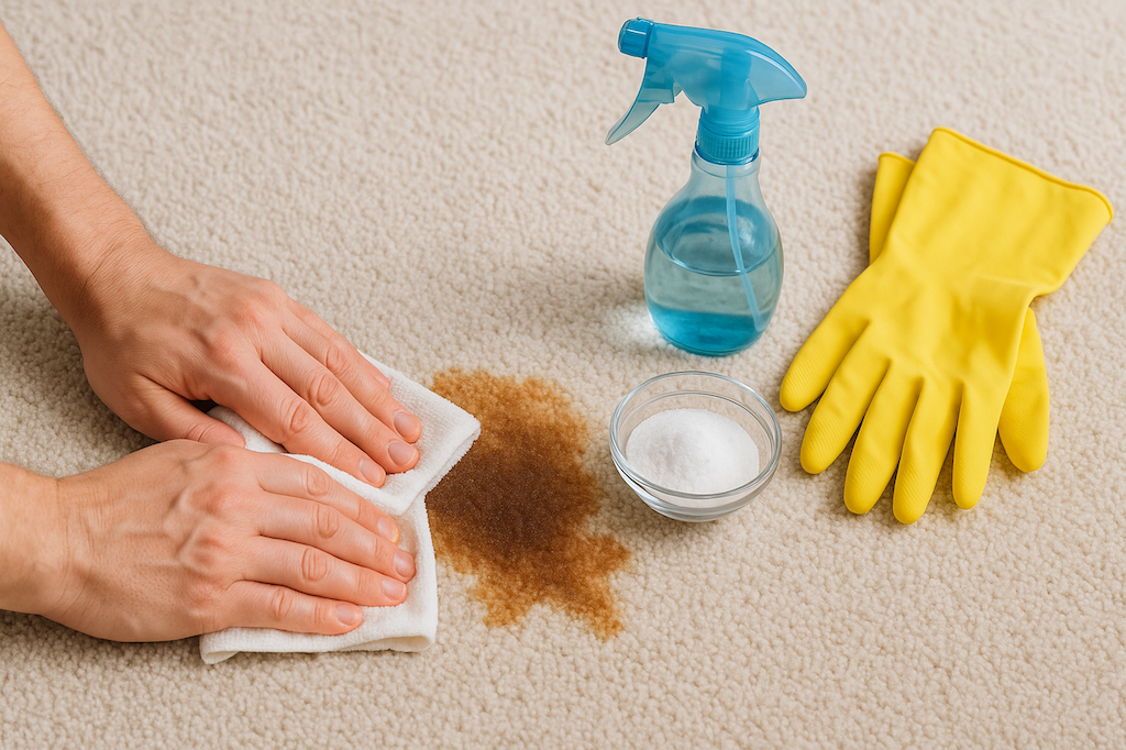 Ako vyčistiť kávu z koberca