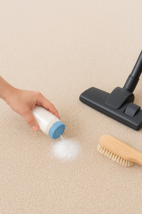 Ako vyčistiť koberec nasucho