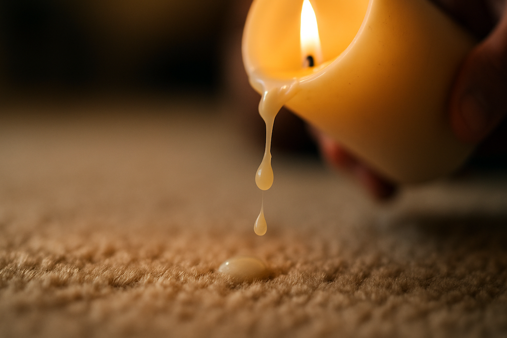 Ako odstrániť vosk z koberca