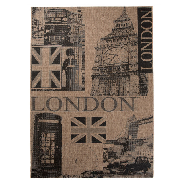 Koberec Floorlux 20347 Coffee / čierny