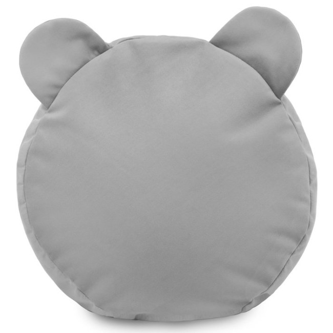 Plyšová podnožka TEDDY svetlo sivá