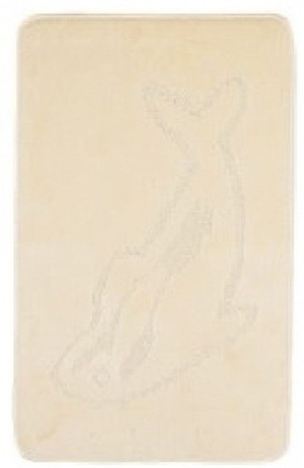 Kúpeľňový koberček MONO 1038 CREAM 5004 1PC delfín, krémový