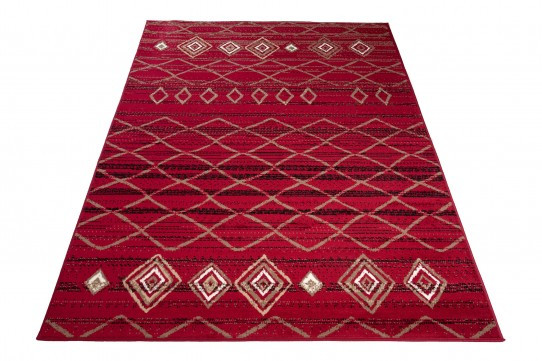 Koberec CARAMEL SCARLET 3911 červený / čierny