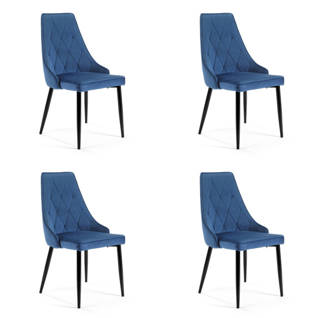Set štyroch jedálenských stoličiek SJ.054 granátové