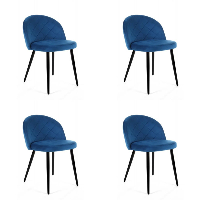 Set štyroch jedálenských stoličiek SJ.077 granátové
