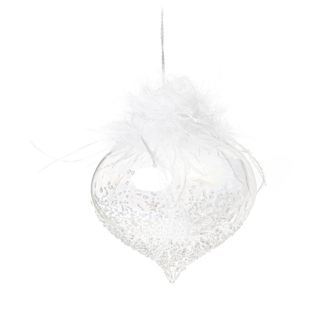 Závesná vianočná dekorácia FJER s perím 943687