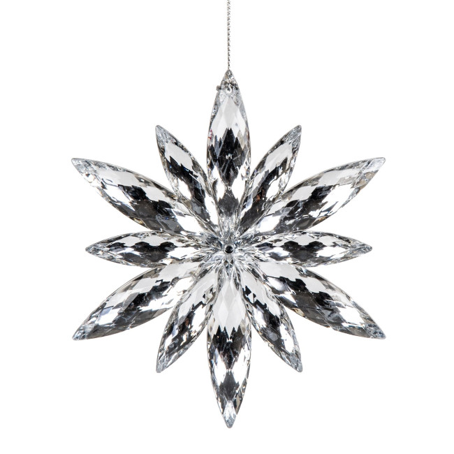 Závesná vianočná dekorácia ASTRE vločka 947081