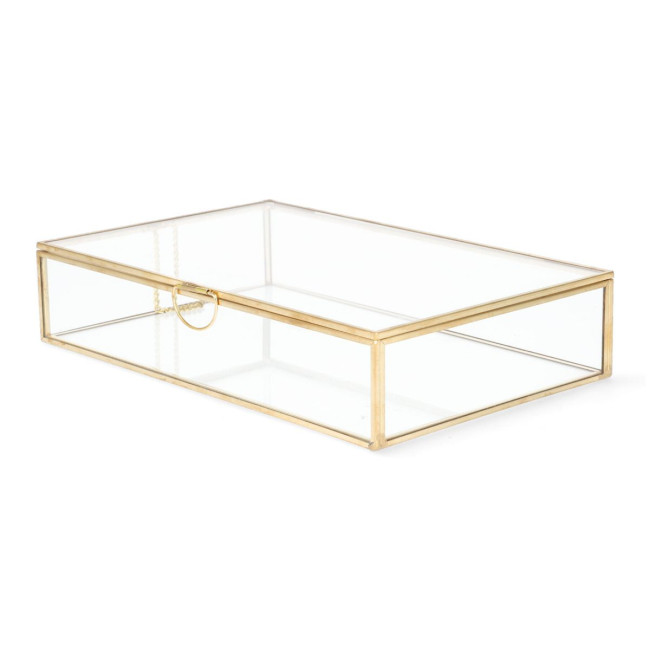 Šperkovnica GRAZIA zlatá 20x12x5 cm