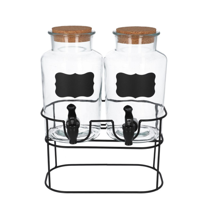 Sada dvoch džbánov ALLOS s kohútikmi na stojane 997994 2x2L