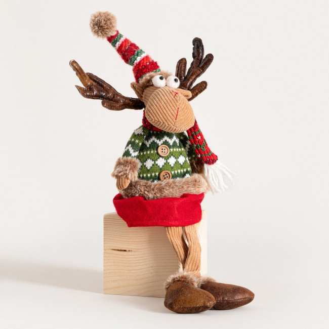 Vianočná dekorácia ANTTI sediaci sob 800998