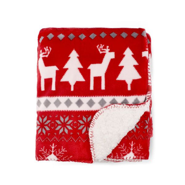 Deka LUMI červená / biela