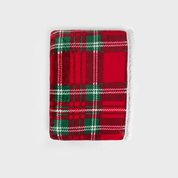 Deka MANTA kockovaná, červená 864778