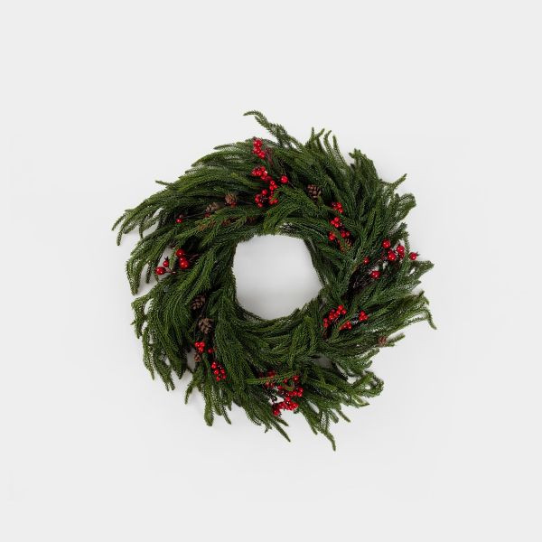 Veniec LARCH zelený / červený 715273