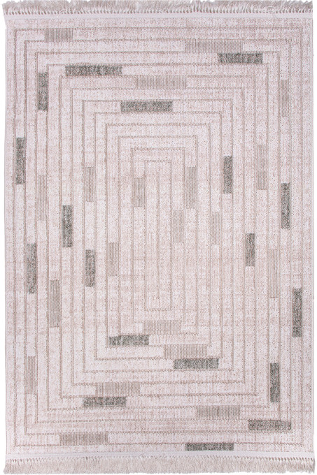 Koberec BENITA 525 zelený / krémový