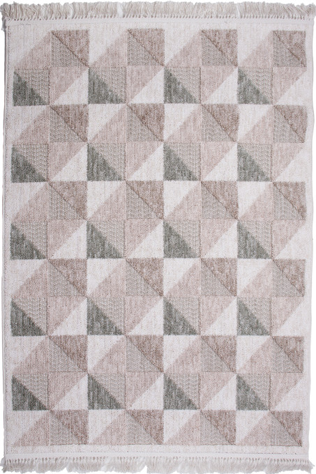 Koberec BENITA 654 zelený / krémový