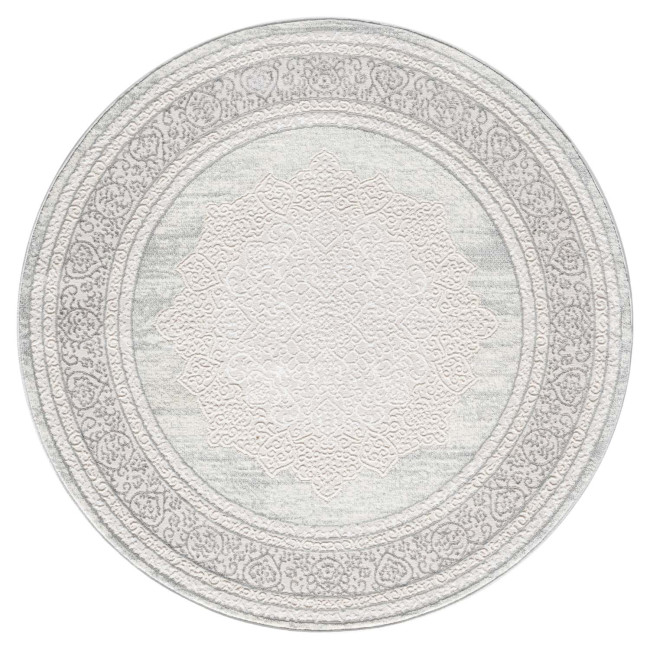 Koberec Antique 209 sivý, kruh