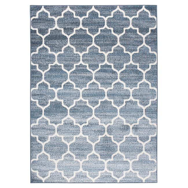 Koberec MIA 4496B modrý / krémový