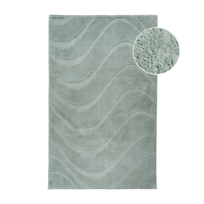 Kúpeľňový koberček WAVES 400 zelený