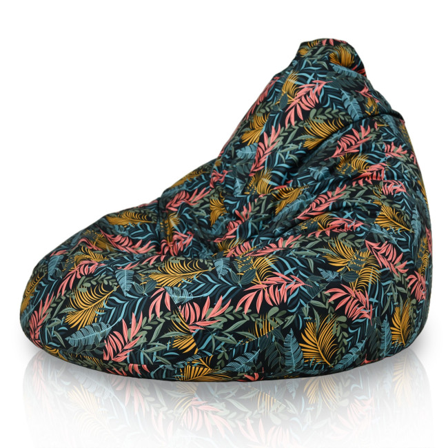 Sedací vak Drop XXL farebné listy
