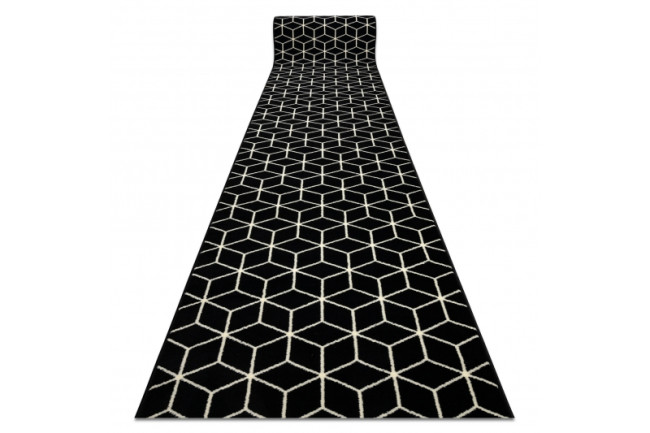 Behúň BCF BASE Cube 3956 čierny / slonia kosť