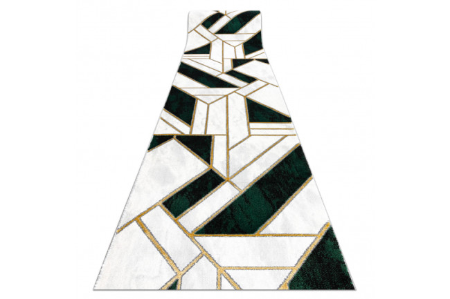 Levně Běhoun EMERALD exkluzivní 1015 glamour, marmur, geometrický zelený/zlatý