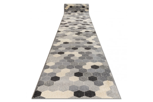 Behúň HEOS 78537 sivý / krém HEXAGON