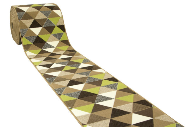 Behúň Luna 503430/67915 - trojuholníky limonka