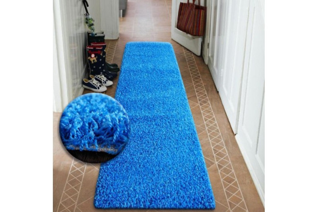 Behúň Shaggy modrý