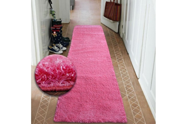 Behúň Shaggy ružový
