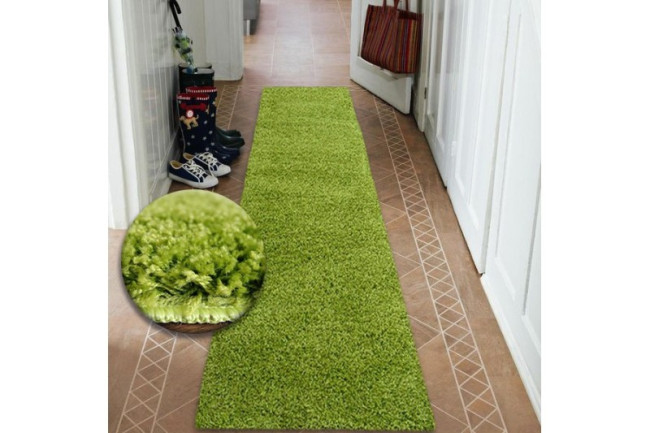 Behúň Shaggy zelený