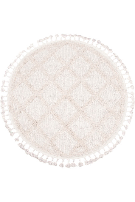 Levně Koberec BERBER 6803 sloní kost kruh