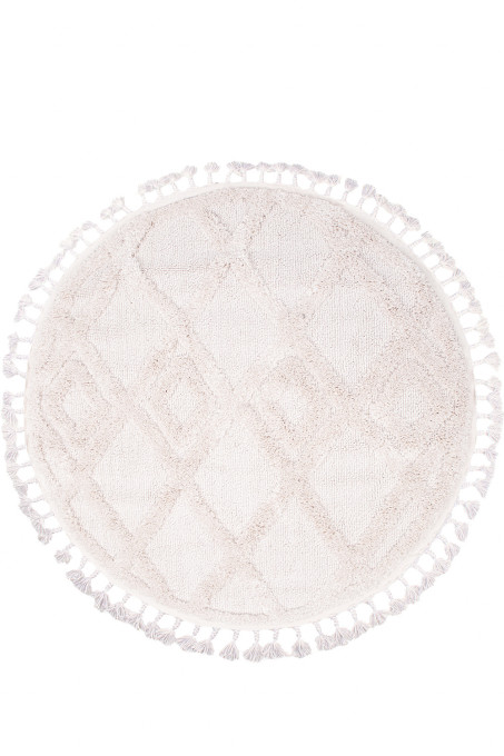 Levně Koberec BERBER 6843 sloní kost kruh