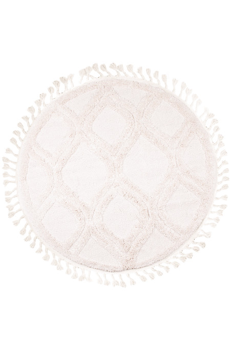 Levně Koberec BERBER 7063 sloní kost kruh