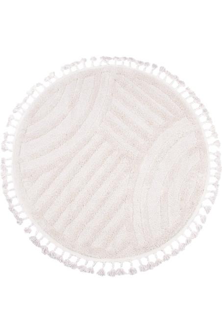 Levně Koberec BERBER 9754 sloní kost kruh